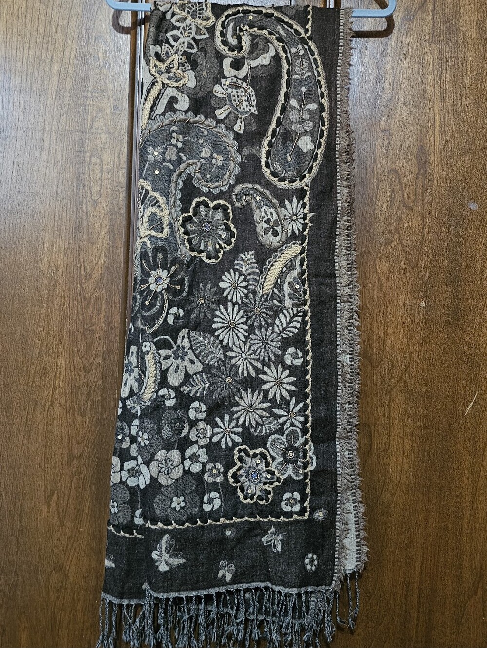 Scully Embroidered Scarf